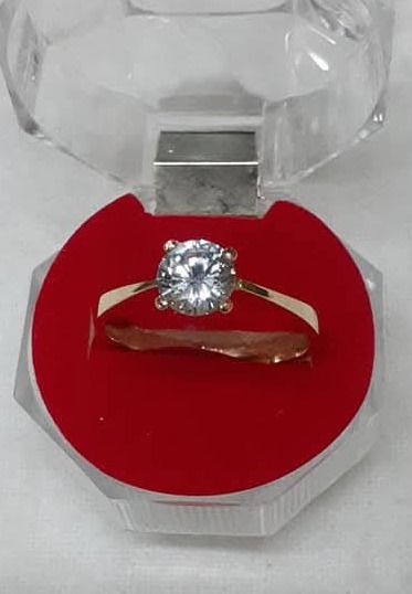 Anillo de compromiso de oro 18k. - Joyería La Filigrana Trujillo