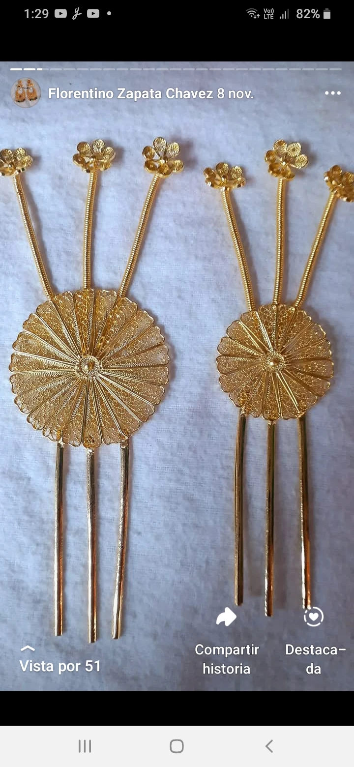 Tembleques - Joyería La Filigrana Trujillo